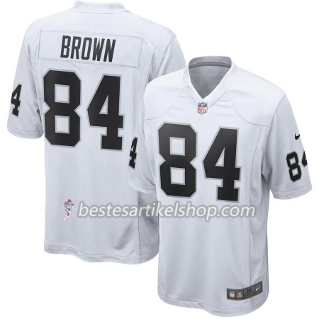 Herren Oakland Raiders Trikot Antonio Brown 84 Nike Weiß Herren Oakland Raiders Trikot Antonio Brown 84 Nike Weiß